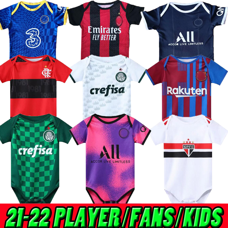 21 22 AC Milan home Palmeiras Paris soccer jerseys MBAPPE messi IBRAHIMOVIC Flamenco Sao paulo Baby crawling outfit 2021 2022 football shirt, Bb
21 22 AC Milan home Palmeiras Paris soccer jerseys MBAPPE messi IBRAHIMOVIC Flamenco Sao paulo Baby crawling outfit 2021 2022 football shirt, Bb