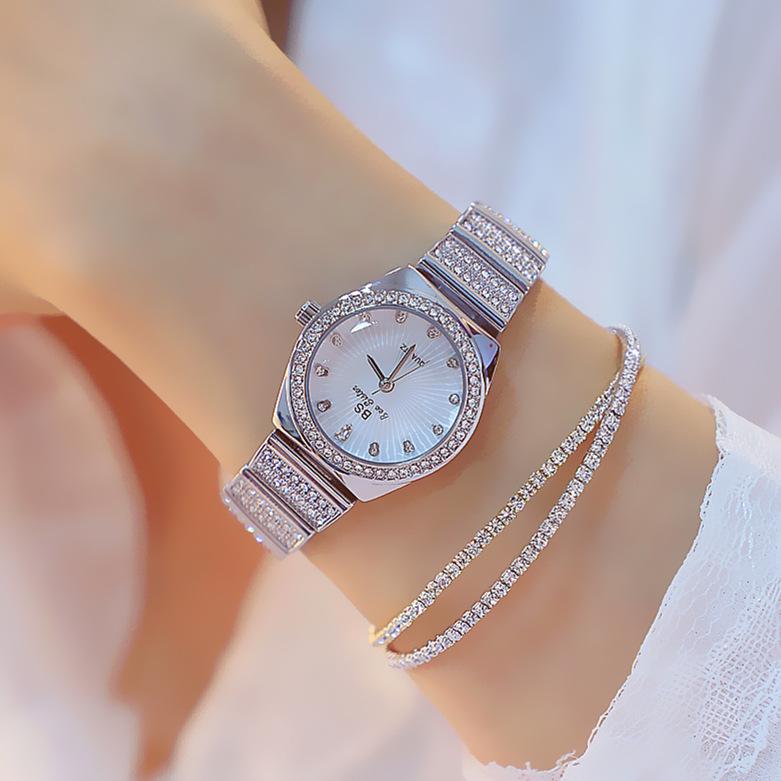 Wristwatches Silver Diamand Small Women Watch Laddies Wacht Waterproof Wrist For Woman 2021 Stainless Steel Hand Clock, Gold 
Wristwatches Silver Diamand Small Women Watch Laddies Wacht Waterproof Wrist For Woman 2021 Stainless Steel Hand Clock, Gold