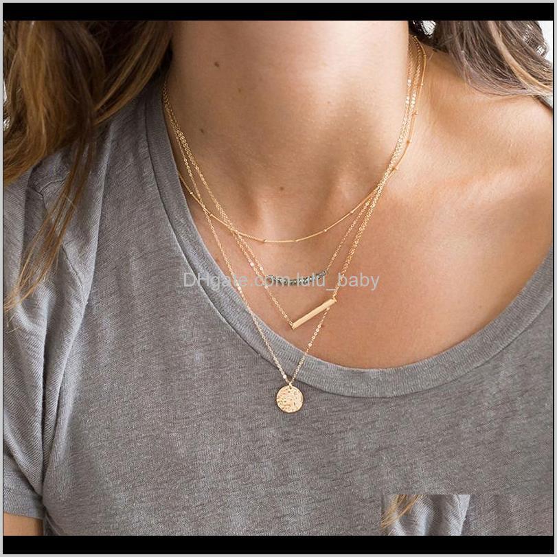 Pendant Necklaces & Pendants Jewelryvisunion 316L Stainless Steel Simple Coin Charm Grey Crystal Beaded Minimal Chain Multi Layer Necklace J
Pendant Necklaces & Pendants Jewelryvisunion 316L Stainless Steel Simple Coin Charm Grey Crystal Beaded Minimal Chain Multi Layer Necklace J
