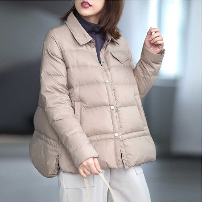 SEDUTMO Spring Fashion Duck Down Coat Women Slim Warm Jackets Autumn Casual Pocket Parkas ED1426 210819