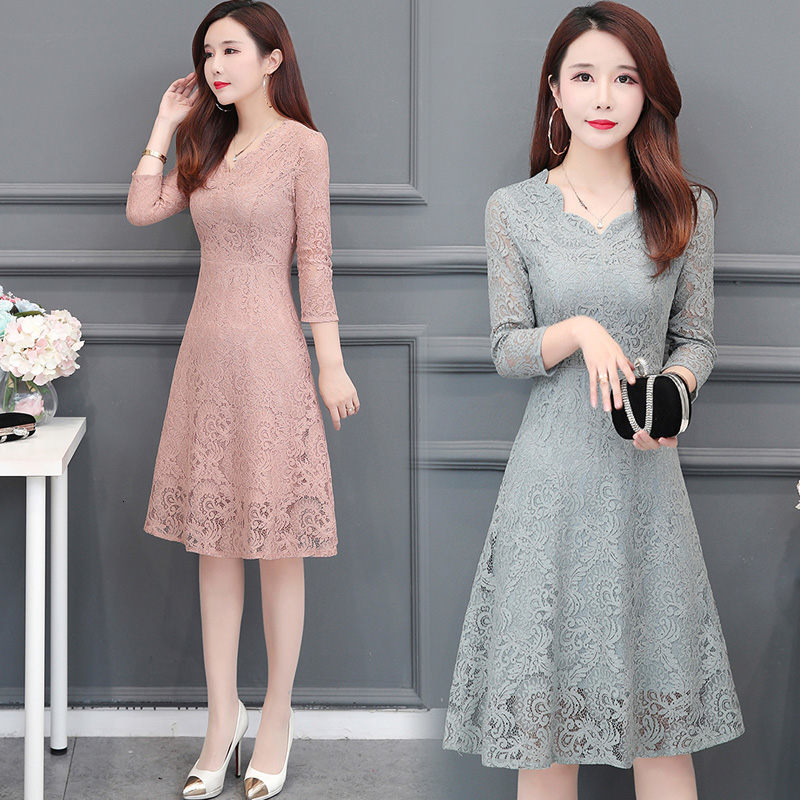Casual Dresses Spring Women Seven Point Sleeve Hook Flower Plus Size Lace Midi Female Elegant Party 4XL 3DDO, Pink
Casual Dresses Spring Women Seven Point Sleeve Hook Flower Plus Size Lace Midi Female Elegant Party 4XL 3DDO, Pink