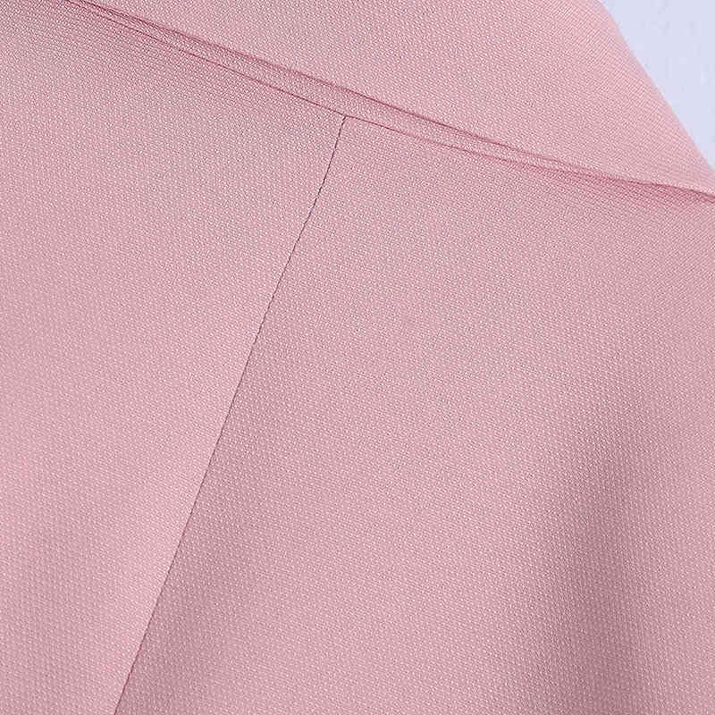 Women Fashion Double Breasted Loose Fitting Blazers Vintage Long Sleeve Pockets Female Outerwear Chic Veste Femme 210521