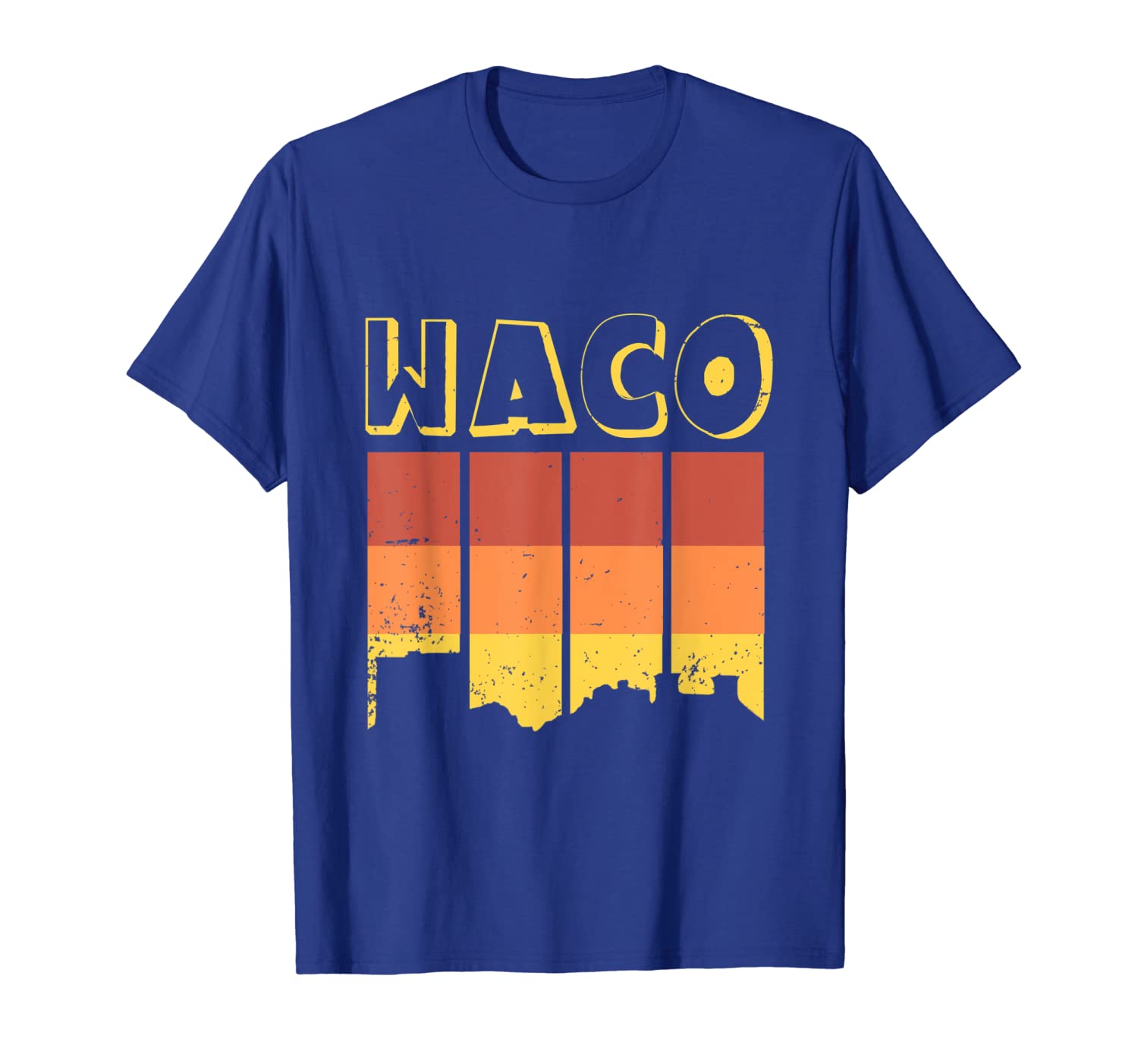Retro Waco Bridge Skyline Shirt, White;black
