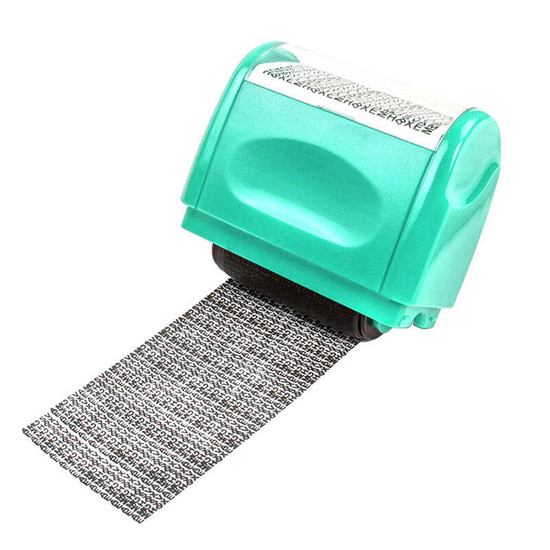 Security Stamp Roller Privacy Seal Roller Type Cover Eliminator Seal Portable Self-Inking Identity Theft Protection Roller Stamp