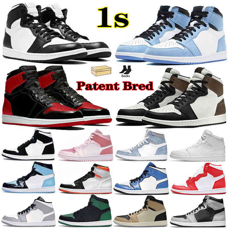 Top Quality Mens 1 high OG basketball shoes 1s University Blue electro ge dark mocha patent bred shadow 2.0 UNC Obsidian Pink twist America Sneakers Trainers High Tops, #11
Top Quality Mens 1 high OG basketball shoes 1s University Blue electro ge dark mocha patent bred shadow 2.0 UNC Obsidian Pink twist America Sneakers Trainers High Tops, #11