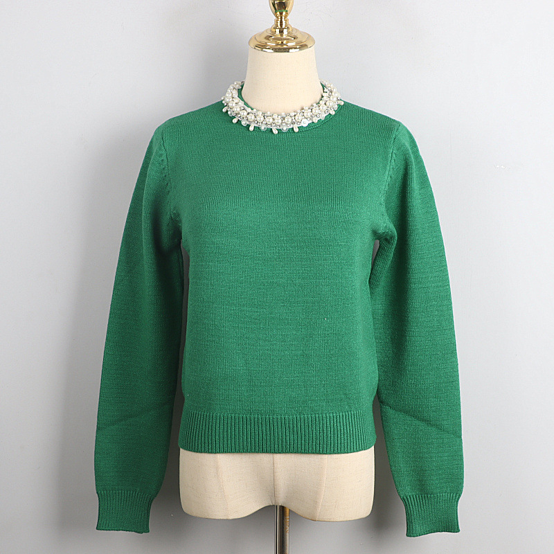 Women's Sweaters Runway Green Women Fall Winter Pullover O-Neck Slim Pearl Beaded Knit Bottoming Plus Size Jumper Clothing HJG9, Army green
Women's Sweaters Runway Green Women Fall Winter Pullover O-Neck Slim Pearl Beaded Knit Bottoming Plus Size Jumper Clothing HJG9, Army green