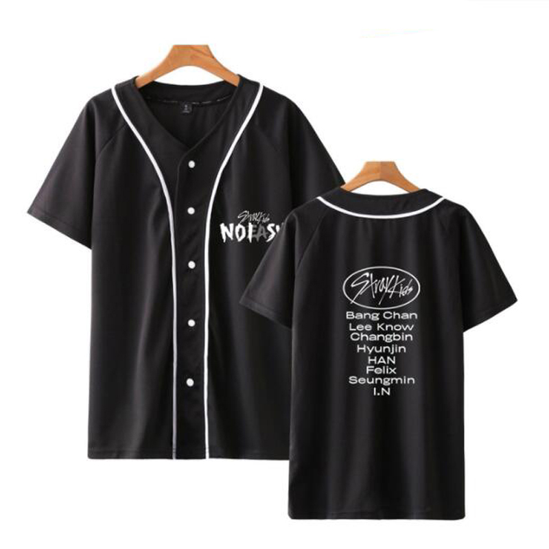 Kpop StrayKids STRAY KIDS NOEASY Album T Shirt Women/Men Single Breasted TShirt Summer Short Sleeve Baseball Jersey Teen Clothes, 002
Kpop StrayKids STRAY KIDS NOEASY Album T Shirt Women/Men Single Breasted TShirt Summer Short Sleeve Baseball Jersey Teen Clothes, 002