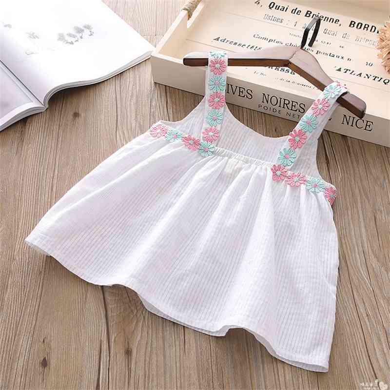 Casual Girls' Clothes Summer Set Children's Sling Print Vest Top + Shorts Two-piece Kid Suit 210515