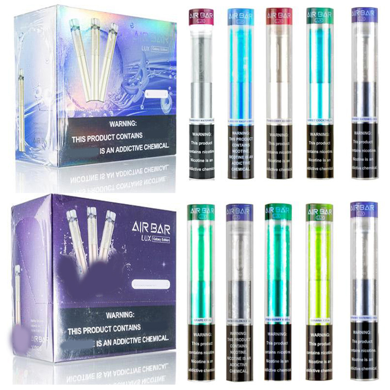 Air Bar LUX GALAXY EDITION Disposable 1000Puffs Vape Pen E Cigarette Device With 500mAh Battery 2.7ml Pods Kit VS Puff XXL 23 colors
Air Bar LUX GALAXY EDITION Disposable 1000Puffs Vape Pen E Cigarette Device With 500mAh Battery 2.7ml Pods Kit VS Puff XXL 23 colors