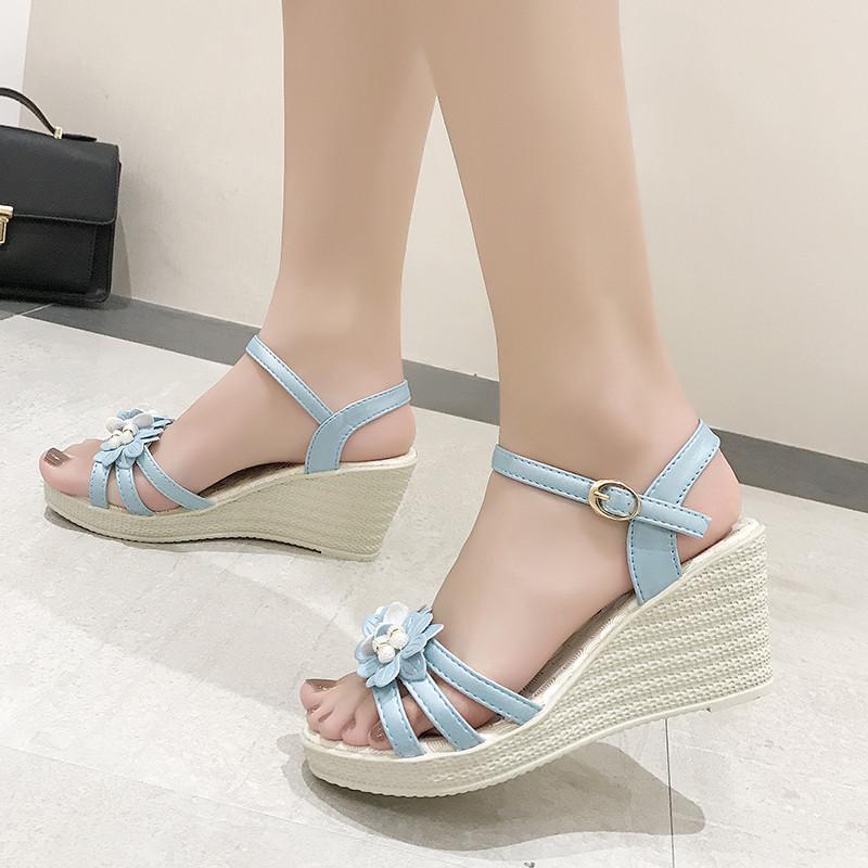 Corporis 2021 Summer Sandals Buckle High Heels Ladies Shoese Elegant Wedges Female Shoes Platform Women, Blue
Corporis 2021 Summer Sandals Buckle High Heels Ladies Shoese Elegant Wedges Female Shoes Platform Women, Blue