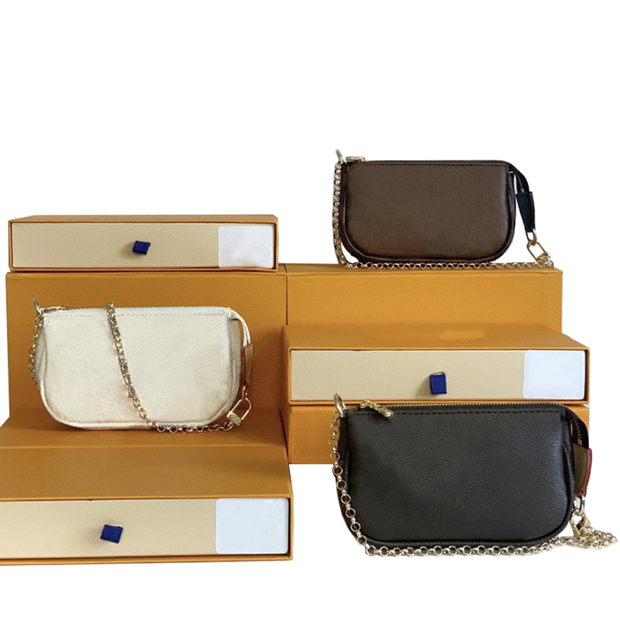 Luxurys Women Chain Wallet Mini Handbags Leather Credit Card Holder Coin Purse Brand Designer Wallets With Orange box, Brown flower
Luxurys Women Chain Wallet Mini Handbags Leather Credit Card Holder Coin Purse Brand Designer Wallets With Orange box, Brown flower