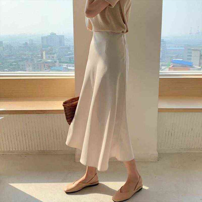 summer temperament slim plus size womens skirts high waist apricot silk mermaid women pleated faldas mujer korean fashion black pink
summer temperament slim plus size womens skirts high waist apricot silk mermaid women pleated faldas mujer korean fashion black pink
