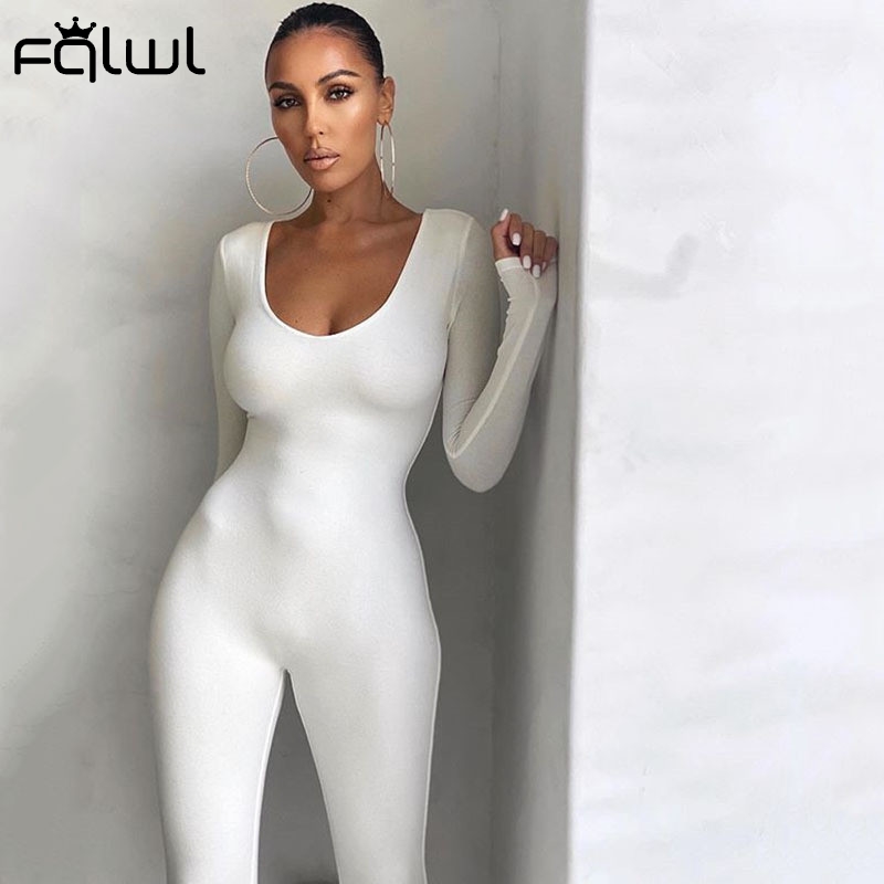 FQLWL Fall Winter Long Sleeve Sexy Rompers Womens Jumpsuit Female One Piece Outfits Brown Black White Bodycon Jumpsuit For Women
FQLWL Fall Winter Long Sleeve Sexy Rompers Womens Jumpsuit Female One Piece Outfits Brown Black White Bodycon Jumpsuit For Women