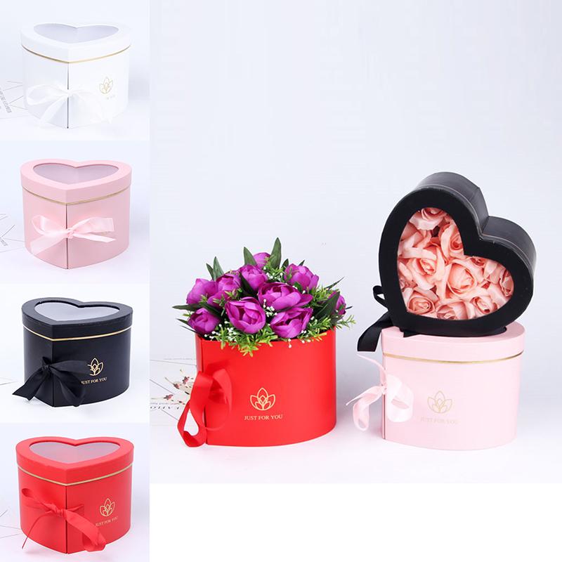 Gift Wrap Kraft Paper Two Layer Heart Florist Flowers Packing Box With Transparent Window DIY Handmade Gifts Boxes Wedding Decor
Gift Wrap Kraft Paper Two Layer Heart Florist Flowers Packing Box With Transparent Window DIY Handmade Gifts Boxes Wedding Decor