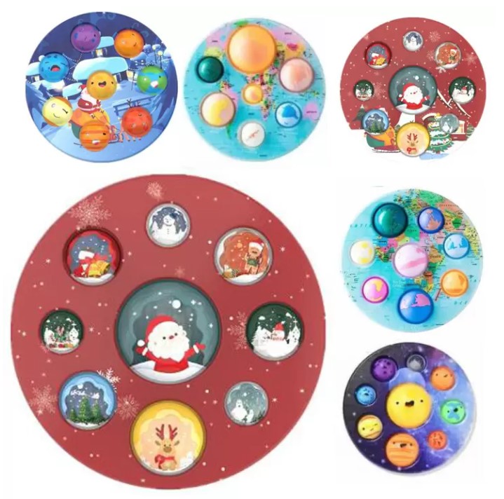 Christmas Fidget Toys Eight Planets Bubble Early Education Decompression Finger Pressing Bubbles Children Bathroom Toy
Christmas Fidget Toys Eight Planets Bubble Early Education Decompression Finger Pressing Bubbles Children Bathroom Toy