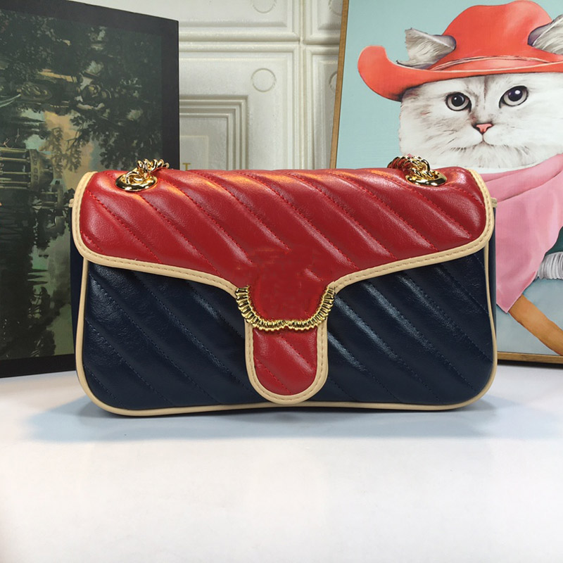 Women Luxurys Designers Bags 2021 Fashionable one-shoulder messenger bag noble classic color matching retro comfort Model: 443497 size 26cm
Women Luxurys Designers Bags 2021 Fashionable one-shoulder messenger bag noble classic color matching retro comfort Model: 443497 size 26cm