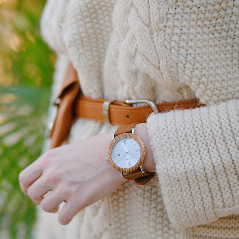 Wristwatches BOBO BIRD Wood Watch Women Quartz Men Genuine Leather Strap Drop B-O28, White
Wristwatches BOBO BIRD Wood Watch Women Quartz Men Genuine Leather Strap Drop B-O28, White