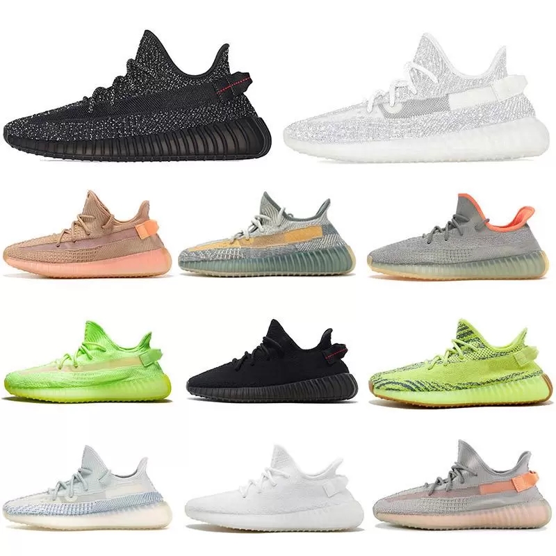 

Kanye West Casual Shoes Yezzys 350 yessy yeezy Boost v2 Mens Womens Running Sports Sneakers Mx Oat Black Static Zebra Boosts Trainers EUR 36-48 With Box, 44