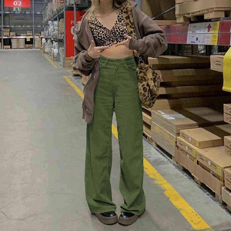 Brown Corduroy Pants Women Harajuku Cargo Y2K Retro Trousers Spring Low Waisted 90S Streetwear Oversize 3XL 211115