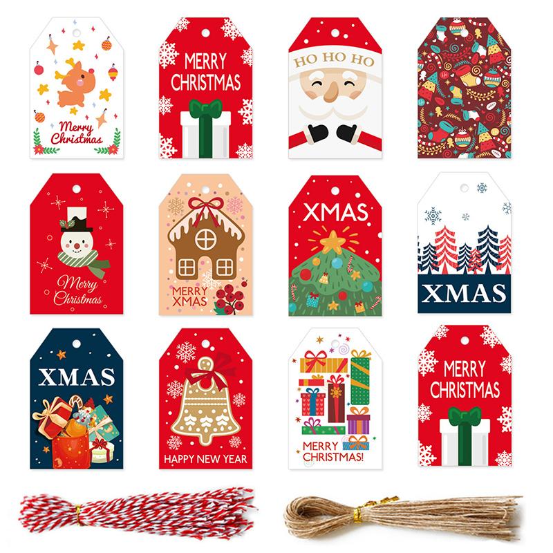 Christmas Decorations 48/96pcs DIY Kraft Tags Merry Labels Gift Wrapping Paper Hang Santa Claus Cards Xmas Party Supply
Christmas Decorations 48/96pcs DIY Kraft Tags Merry Labels Gift Wrapping Paper Hang Santa Claus Cards Xmas Party Supply