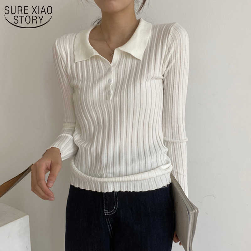 Spring Winter Lapel Knitted Sweaters Female Long Sleeve Single-breasted Women's Pullover Korean Slim Knitwear Chic 11320 210527, Apricot
Spring Winter Lapel Knitted Sweaters Female Long Sleeve Single-breasted Women's Pullover Korean Slim Knitwear Chic 11320 210527, Apricot