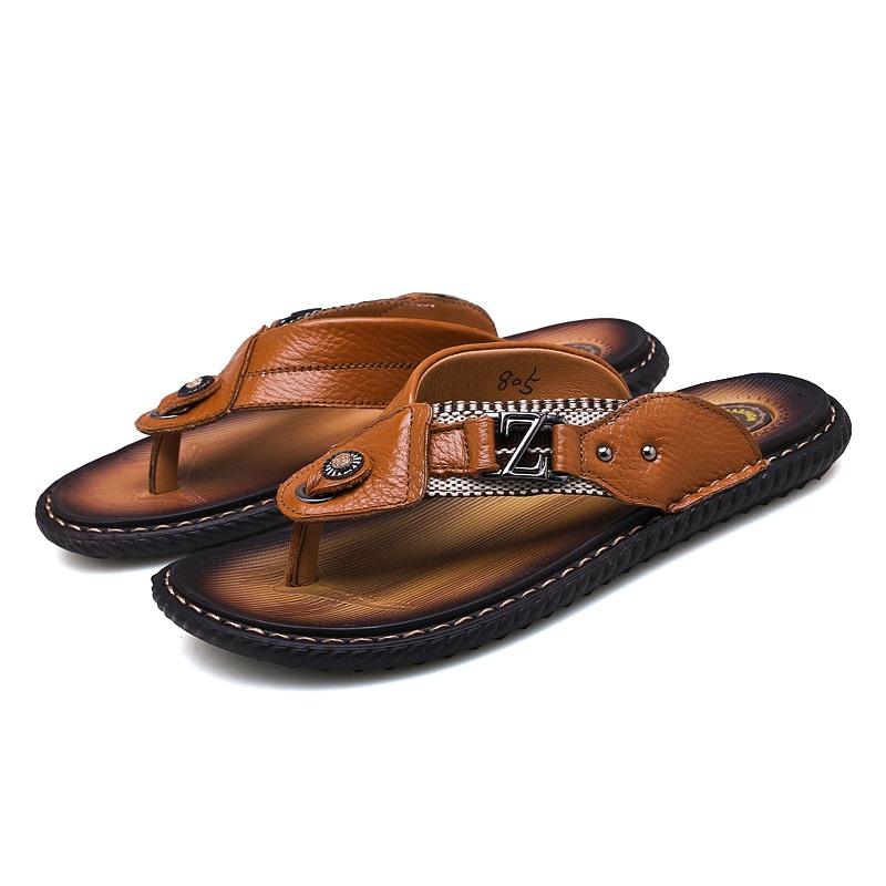 Sandals Sandalle Erkek Cuero Sandale Sandalen Couro 2021 Sandles Ritable Rastei…