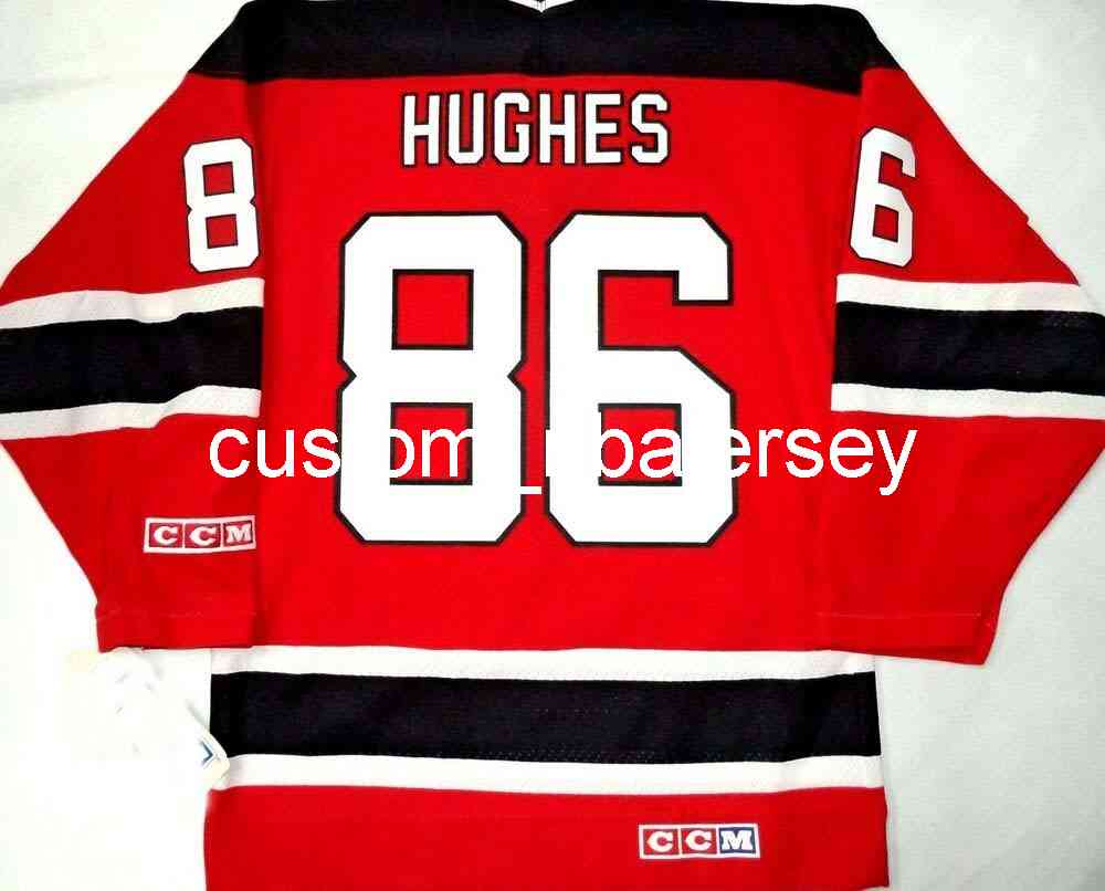 Embroidery VINTAGE JACK HUGHES NJ DEVILS RED CCM HOCKEY JERSEY Stitched Any Name Number -6XL
Embroidery VINTAGE JACK HUGHES NJ DEVILS RED CCM HOCKEY JERSEY Stitched Any Name Number -6XL