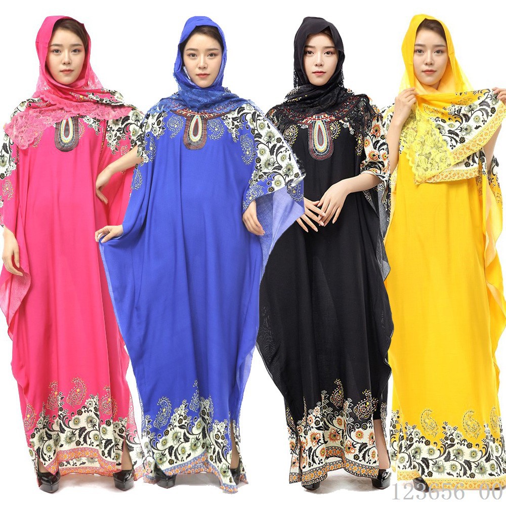 Kalenmos Muslim Kaftan Abaya Dress Women Bat Sleeve Ramadan Islamic Summer Maxi Outwear Caftan Dubai Arabic Hijab Ropa Long Robe
Kalenmos Muslim Kaftan Abaya Dress Women Bat Sleeve Ramadan Islamic Summer Maxi Outwear Caftan Dubai Arabic Hijab Ropa Long Robe