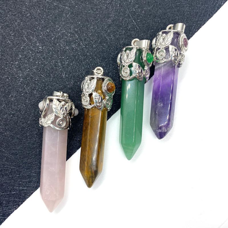 Charms Natural Stone Hexagonal Pendant, Tiger's Eye Green Aventurine Charm Jewelry Pendant For DIY Production Necklace Bracelet, Bronze;silver
Charms Natural Stone Hexagonal Pendant, Tiger's Eye Green Aventurine Charm Jewelry Pendant For DIY Production Necklace Bracelet, Bronze;silver