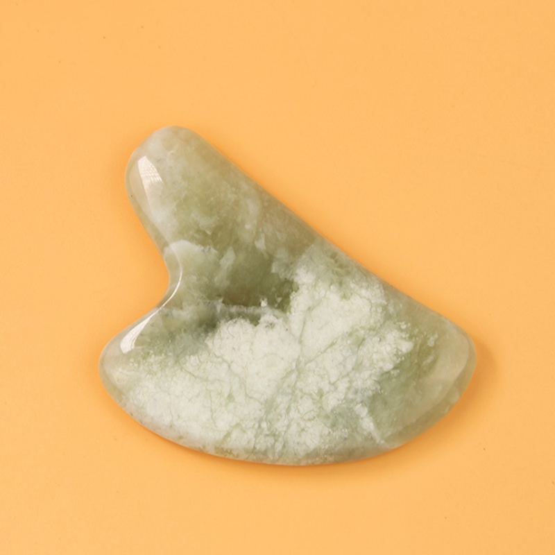 Wholesale Rose green white purple Quartz Jade stone Guasha Board Pink Natural Stones Scraper Gua Sha Tools Face Neck Back Body heath tool