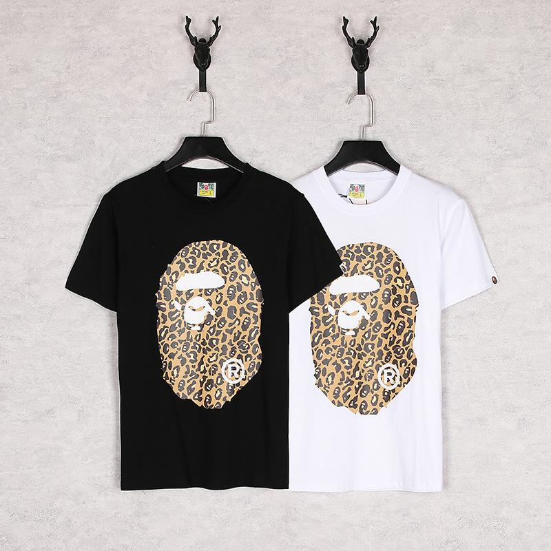 New Street Trendy Ape Head Short Sleeve Camouflage Front and Back Printed Casual Loose T-shirt for Men Women, White;black
New Street Trendy Ape Head Short Sleeve Camouflage Front and Back Printed Casual Loose T-shirt for Men Women, White;black