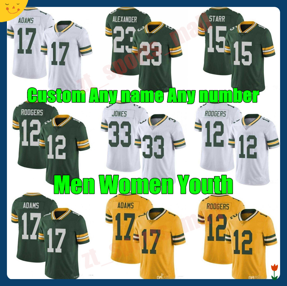 12 Aaron Rodgers custom Davante Adams Aaron Jones Football Bart Starr Darnell Savage Jr Jerseys Brett Favre Rashan Gary David Bakhtiari, As shown in illustration
12 Aaron Rodgers custom Davante Adams Aaron Jones Football Bart Starr Darnell Savage Jr Jerseys Brett Favre Rashan Gary David Bakhtiari, As shown in illustration