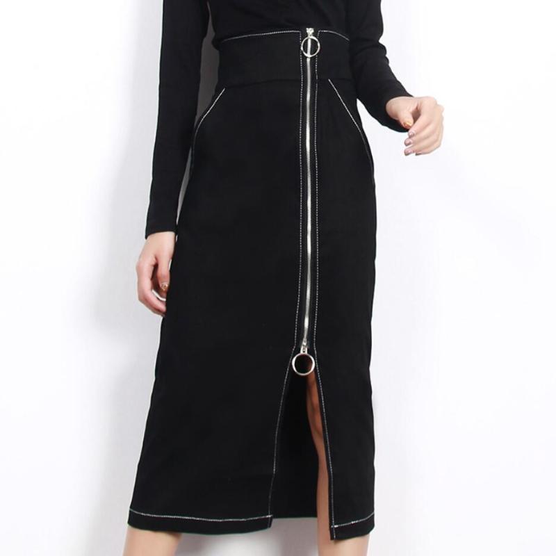 Skirts Spring Autumn High Waist Black Package Hip Skirt Women Slim Split Mid Calf
Skirts Spring Autumn High Waist Black Package Hip Skirt Women Slim Split Mid Calf