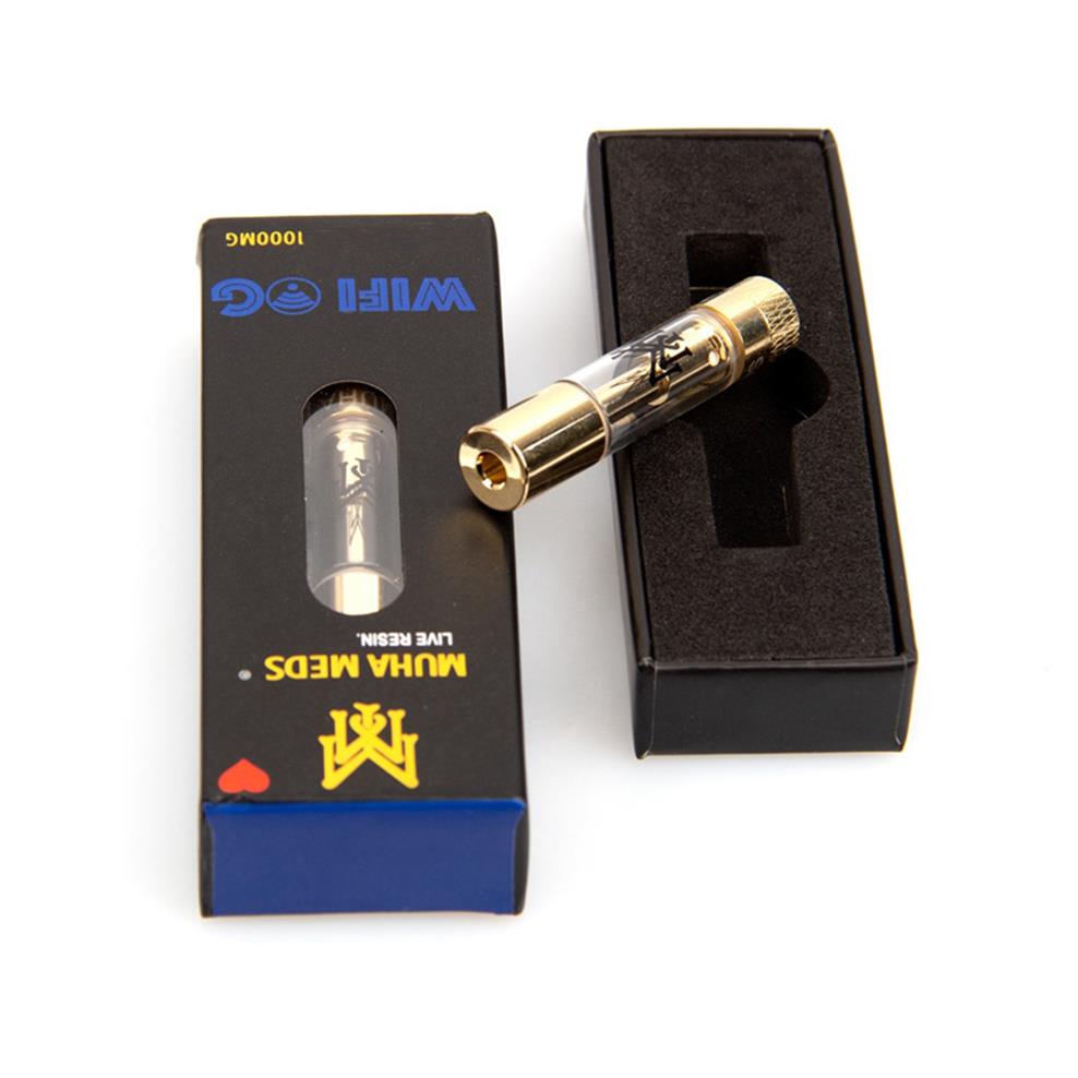 Muha Med Live Resin Cartridges Atomizer 0.8ml Ceramic Coil Cartridge Round Tip Thick Oil Gold Vape Carts With Holographic Packaging boxa38
Muha Med Live Resin Cartridges Atomizer 0.8ml Ceramic Coil Cartridge Round Tip Thick Oil Gold Vape Carts With Holographic Packaging boxa38