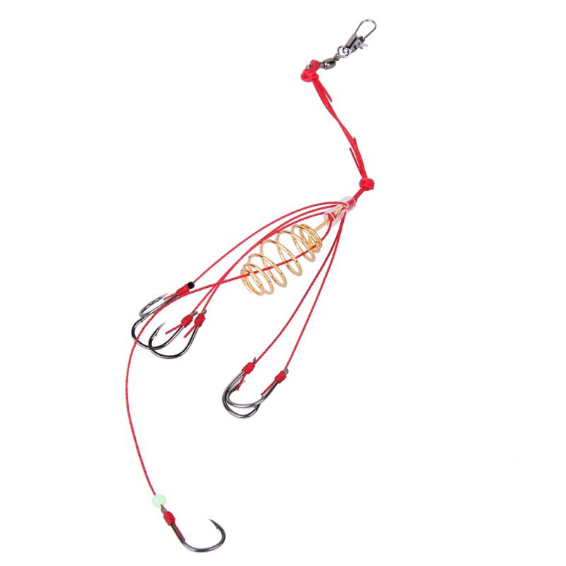 Fishing Hooks 4Pcs/Set Explosion Hook Lure Bait Trap Feeder Cage Sharp With Stainless Steel Springs Barb
Fishing Hooks 4Pcs/Set Explosion Hook Lure Bait Trap Feeder Cage Sharp With Stainless Steel Springs Barb