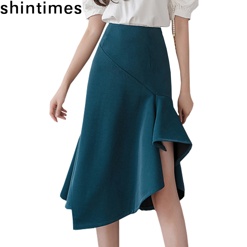 Casual Dresses shintimes Irregular Fishtail Skirts Women Clothing Sexy Woman High Waist Ruffles Blue Summer Wrap Faldas VG10, Black
Casual Dresses shintimes Irregular Fishtail Skirts Women Clothing Sexy Woman High Waist Ruffles Blue Summer Wrap Faldas VG10, Black