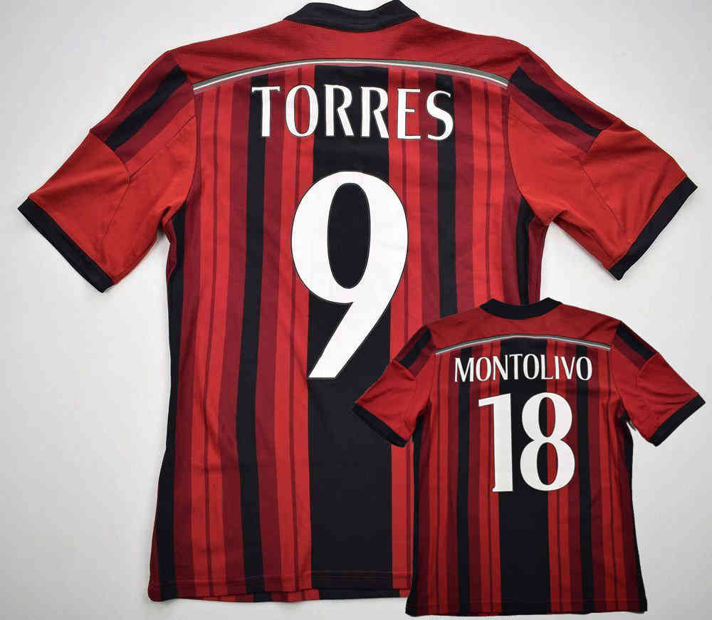 2014 2015 retro milan soccer jersey home KAKA MÃNEZ TORRES MONTOLIVO EL SHAARAWY 14/15 AC classic vintage football shirt S-2XL, Black;yellow
2014 2015 retro milan soccer jersey home KAKA MÃNEZ TORRES MONTOLIVO EL SHAARAWY 14/15 AC classic vintage football shirt S-2XL, Black;yellow