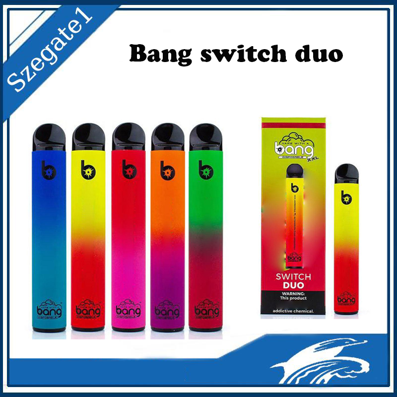 Bang switch duo 2500 PUFFS Disposable Vape Pen Electronic Cigarettes Kits 1100 mAh 7 ml Cartridge capacity
Bang switch duo 2500 PUFFS Disposable Vape Pen Electronic Cigarettes Kits 1100 mAh 7 ml Cartridge capacity
