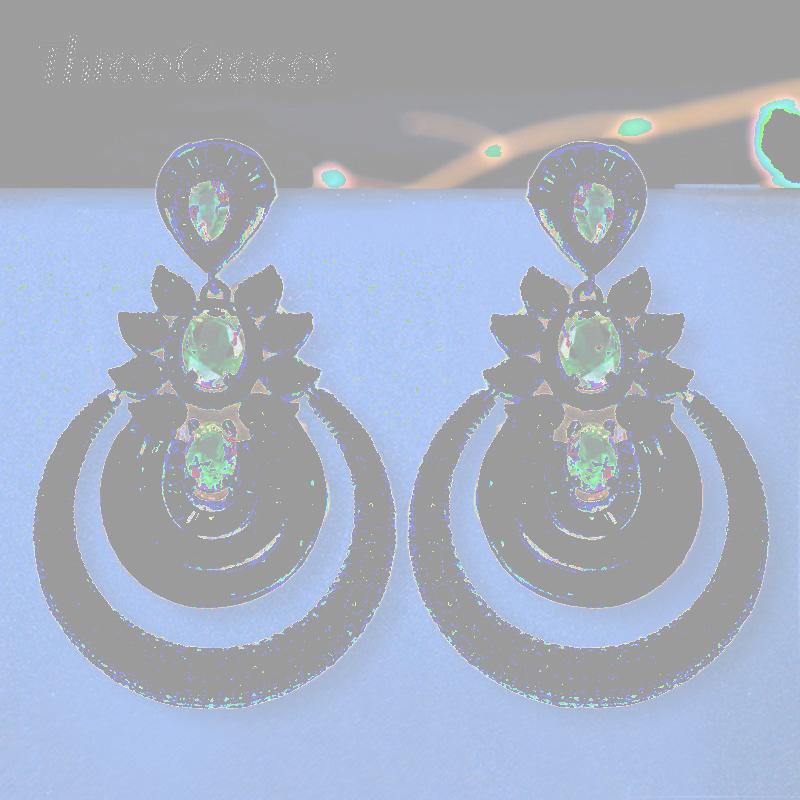 Dangle & Chandelier ThreeGraces African Nigerian Luxury Yellow Gold Color Round Big Drop Earring Wedding Prom Costume Jewelry For Women ER31, Silver
Dangle & Chandelier ThreeGraces African Nigerian Luxury Yellow Gold Color Round Big Drop Earring Wedding Prom Costume Jewelry For Women ER31, Silver