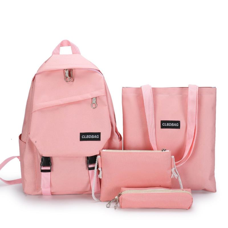 School Bags Girls Simple Backpacks Large Capacity Kids Student Children Bag Laptop Backpack Travel 4pcs/set, Black
School Bags Girls Simple Backpacks Large Capacity Kids Student Children Bag Laptop Backpack Travel 4pcs/set, Black