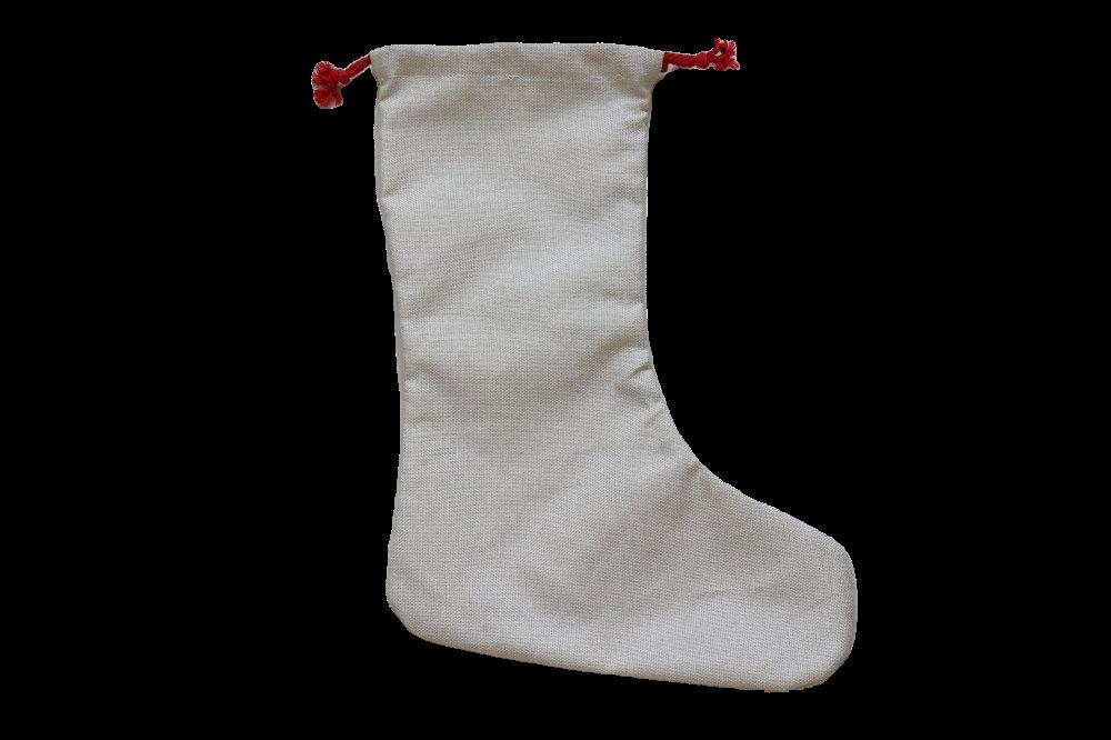 DIY Sublimation Blank Bags Printing Linen Stockings Christmas Decoration Socks Halloween Advertising Drawstring Sock Santa Sack Large Gift Kids Person