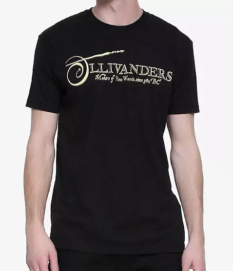 Harry Potter OLLIVANDERS WAND SHOP T-Shirt NEW 100% Authentic, White;black