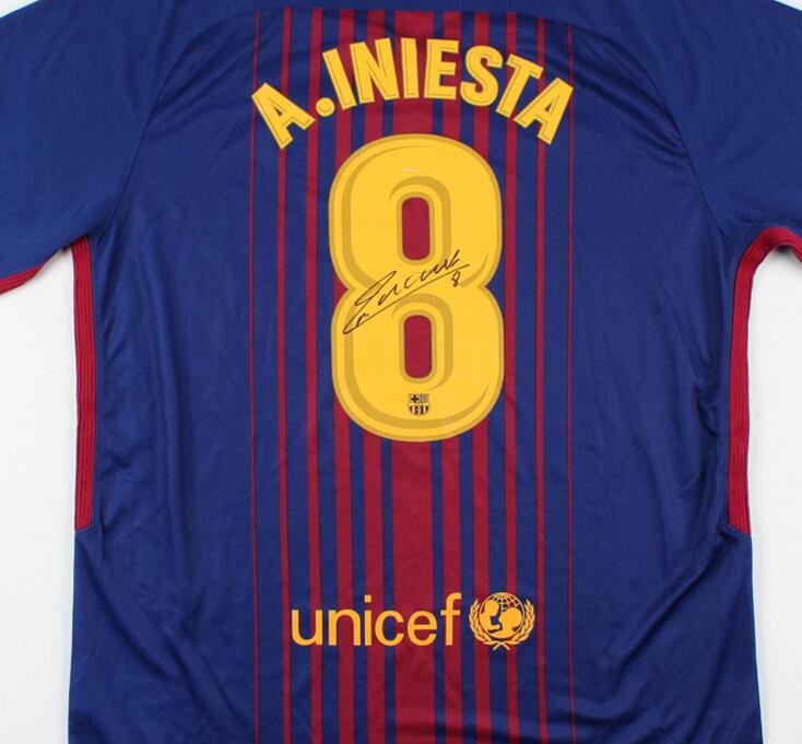 Iniesta Signed FC team Spain Autograph signatured Autographed auto jersey shirts, Black
Iniesta Signed FC team Spain Autograph signatured Autographed auto jersey shirts, Black