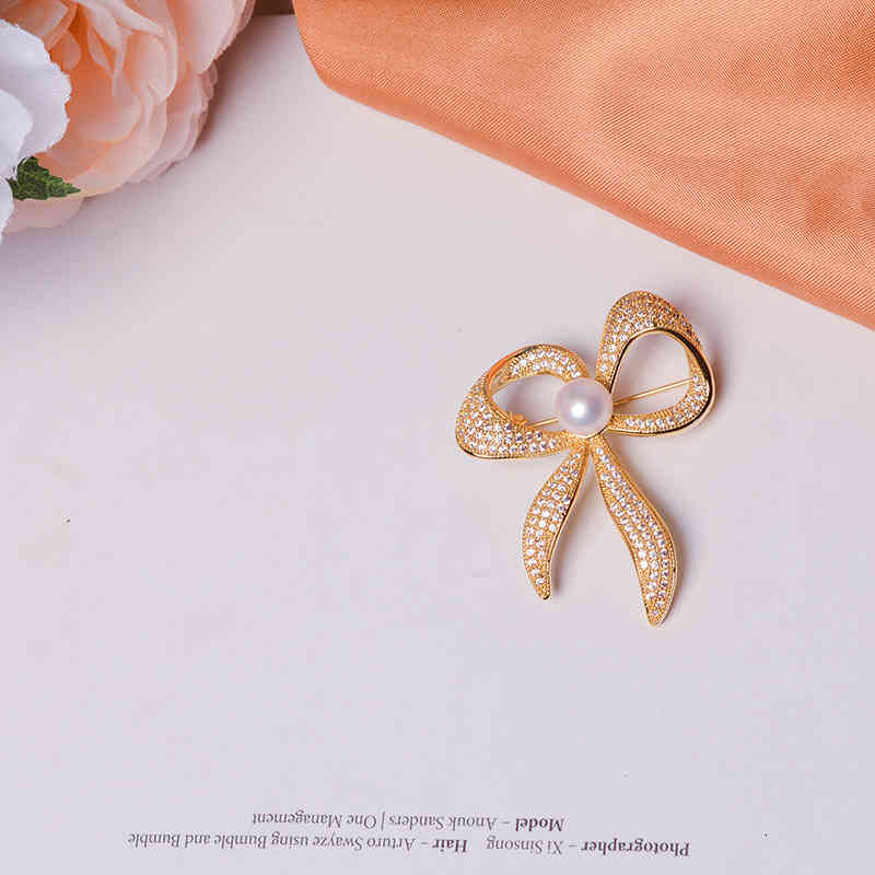 Natural Pearl Brooch High-end Female Minority Design Sense Suit 2021 Fashion Pin Accessories