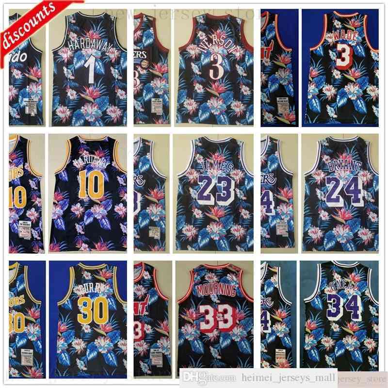 Floral Fashion Retro Camo Basketball Jerseys 10 Hardaway Dwyane Iverson 3 Wade 23 James 30 Curry 33 Mourning Bird 1 Penny Jerseys, As picture
Floral Fashion Retro Camo Basketball Jerseys 10 Hardaway Dwyane Iverson 3 Wade 23 James 30 Curry 33 Mourning Bird 1 Penny Jerseys, As picture