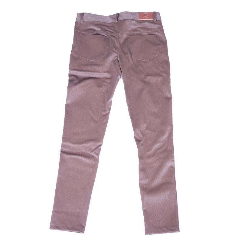 Men Sexy Slim Pants Faux Leather Motorcycle Trousers Tight Stretchy Casual Stylish Men's