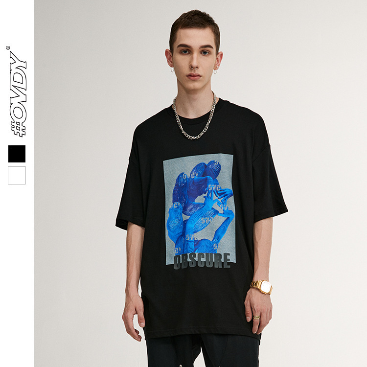 wxwovdy men's 2021 spring and summer new hip hop fashion brand t-shirt four dimensional abstract personality printing loose short sve, White;black
wxwovdy men's 2021 spring and summer new hip hop fashion brand t-shirt four dimensional abstract personality printing loose short sve, White;black