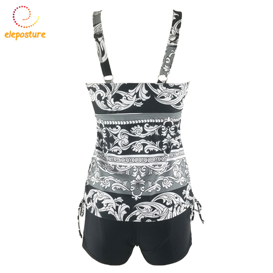 Tankini Swimsuits Women Plus Size Swimwear Two Piece Swimsuit Push Up Bathing Suits Beach Wear Swimming Suit For XXXL 210521