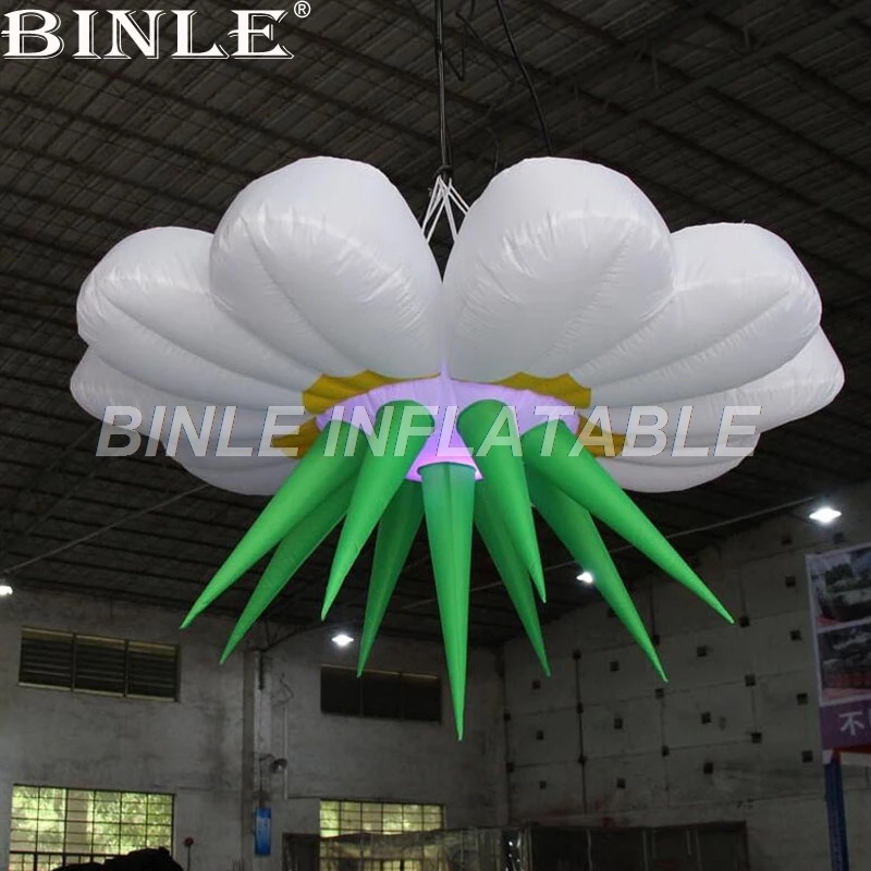 3pcs/pack 1.5m hanging advertising led inflatable flower decorations for wedding events stage party