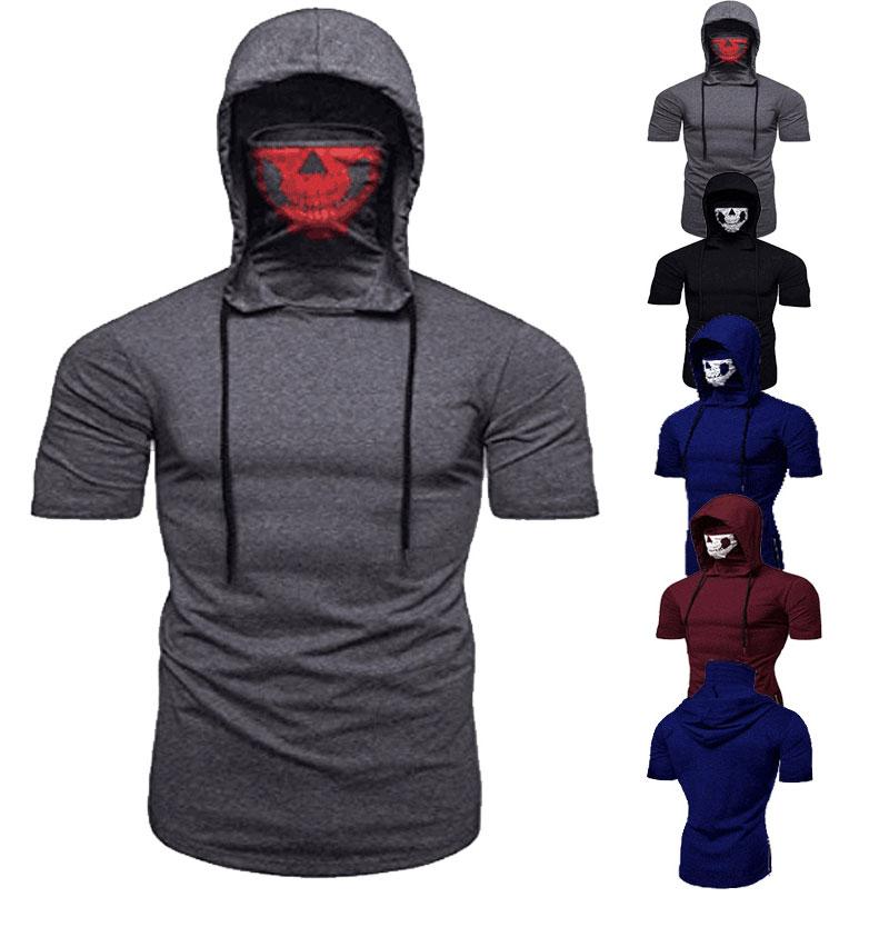 summer t shirt European American maske top style high neck short sleeve T-shirt, Black
summer t shirt European American maske top style high neck short sleeve T-shirt, Black